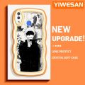 YIWESAN For Huawei Nova 3i Nova 3 Case Fashion Gojo Satoru Pattern Colorful Lovely Cream Wave Border Soft Clear Shockproof Phone Cases Creative Camera Transparent Casing Simple Gentle Protective Cover. 