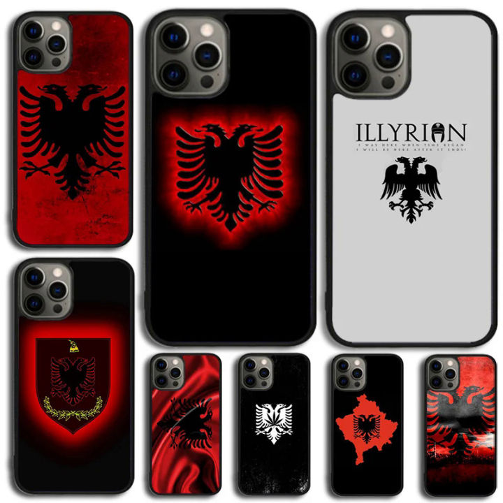 Albania flag Phone Case For iPhone 15 14 13 12 Mini 11 Pro Max SE 2020 6S 7 8 Plus X XS Max XR Shell And the LORD.