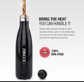 Hot & Cool Stainless Steel Vacuum Insulated Water Bottle, (Black. 