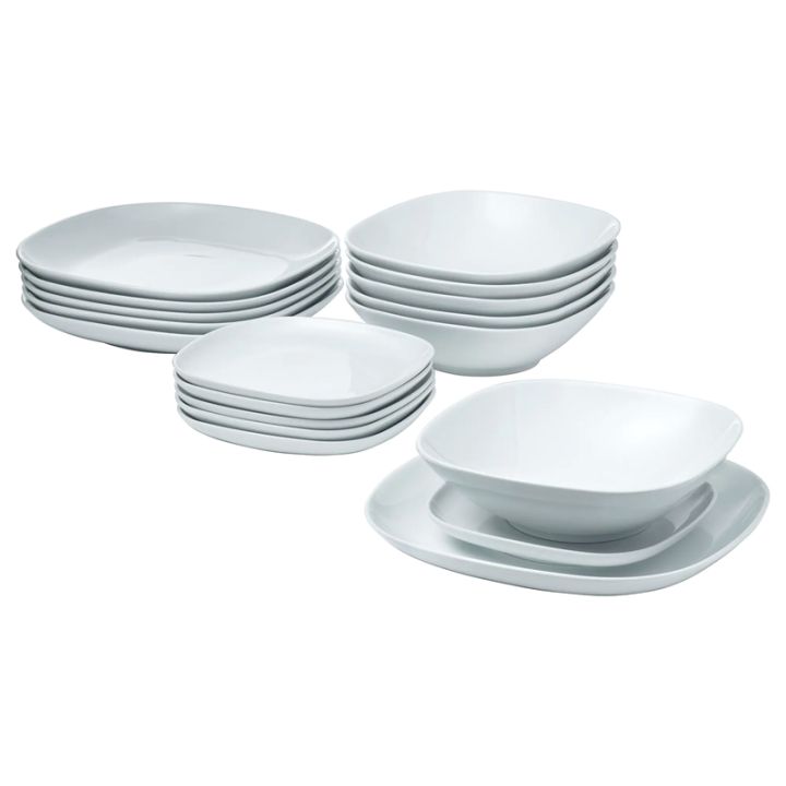 IKEA Crockery Set | IKEA VARDERA Crockery Set | IKEA Service Set | Set of 18 Pcs