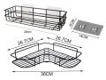 Multifunctional Iron Bathroom Shelf Wall Mount Shower Room Shampoo Storage Holder Kitchen Corner Bathroom Accessory. 