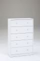 Sleek Wooden Five Drawer Sideboard - Classic Wooden Chester Design with Spacious Drawer Cabinet for Stylish Storage. 