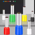 FERRULE CRIMPS E0508 E1008 E1508 E7508 E2508 E4009 Tubular Wire Connector Terminal Cable Crimp Cable Sleeve for 0.5-4mm2, 22-10AWG 100pcs. 