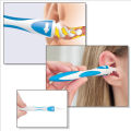 Earwax Removal Soft Spiral Ear Cleaner Smart Swap Earwax Remover With 16 Tips Washable Head Ear Pick Clean Tools. 