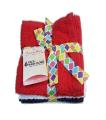 Pack Of 6 - Hand Towels - Multicolour. 