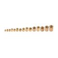 380Pcs Thread Inserts M2 M2.5 M3 M4 M5 M6 Metric Female Thread Brass Knurled Threaded Embedment Nuts Assortment Kit. 