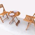 Portable High Quality wooden folding Set 2 Chairs and 1 Table/Outdoor Picnic Solid Wooden folding Set 2 Chairs and 1 Table. 