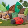 Artificial grass mat washable for bird parrot cat dog cage house floor mat for winter season playing area kids mat 3ft x 2ft. 