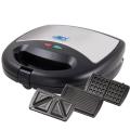 Anex AG-1039 C Sandwich Maker 3 in 1 Sandwich maker delicious hot sandwiches crispy waffle BarBQ grill Black & Silver 750 Watts 2 Years Brand Warranty. 