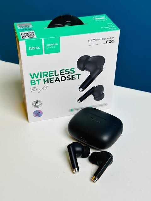 HOCO EQ2 Earbuds Bluetooth 5.3 TWS Wireless Earphone Hifi Stereo Sound Dual Microphone Music Sport Earbuds
