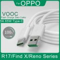 USB Type C Vooc Cable 5A Super Fast Charging Cord for OPPO R17 Reno4 Ace2 Find X3 X2 Reno 6 Pro 5G 5 4 3 F19 Mobile Phone Accessories Data Wire Type C Cable Charger USB Cable 65W Vooc Data Cable Fast Charging. 