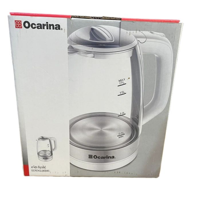 Glass Electric Kettle 1.7L - Imported High Quality Electric Kettle -Tea Beverages Featuring Auto Shutoff - Hot Water Glass Kettle For Coffee Tea, For Offices, Shop And Household Use