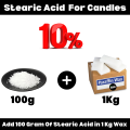 Stearic Acid For Candle Making - 250g - Stearic Acid - Stearic Acid Candle Wax Additive - Stearic Acid For Candles - Candle Wax Hardner – Wax Additive For Candle Making - Candle Supplies - Candle Making Material - Candle Wax Additive - CandleSupplies.PK. 
