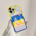 【Pizazzazz】 Ukraine Flag girl Pattern Phone Case for iPhone 11 12 13 Mini Pro Max 14 Pro Max Case shell. 