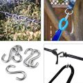 S Hooks 304 Stainless Steel Heavy Duty S Hooks 5PCS, 3.2 inches Long and 5/16 inches Thick,S Shaped Hanging Hook is Used to Hang Any Objects in hammocks, Swings, workshops or garages. 