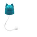 Pigeon wide neck teat bottle Straw cap Puting botol straw Baby CAT DESIGN Drinking Training Soft Silicone Non-Spill. 