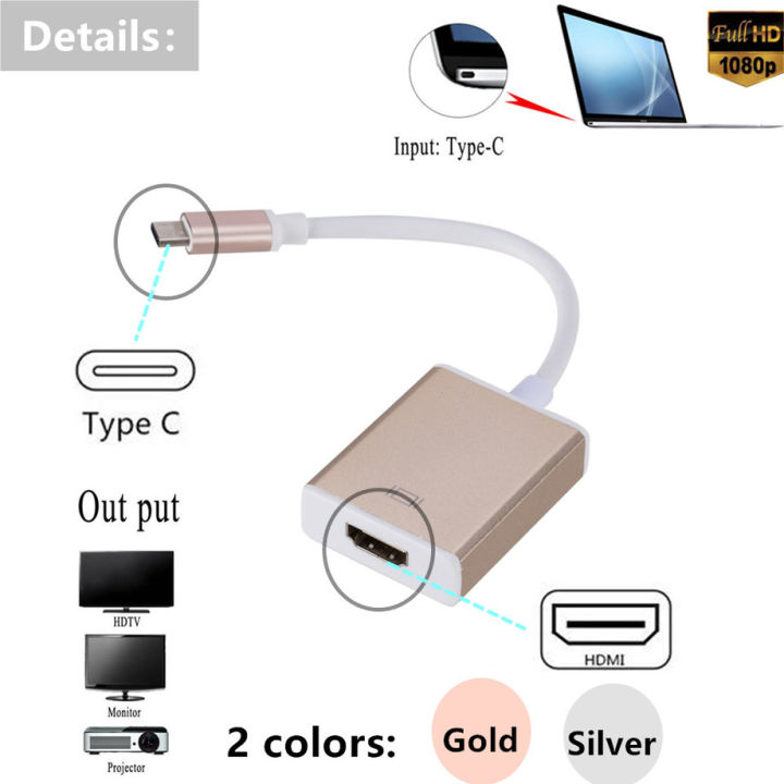 USB%203.1%20Type%20C%20To%20Hdmi%201080P%20Hdtv%20Adapter%20Cable%20-%20Image%206