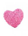 Pack Of 2 Rose Heart Shape Pillows With Filling. 