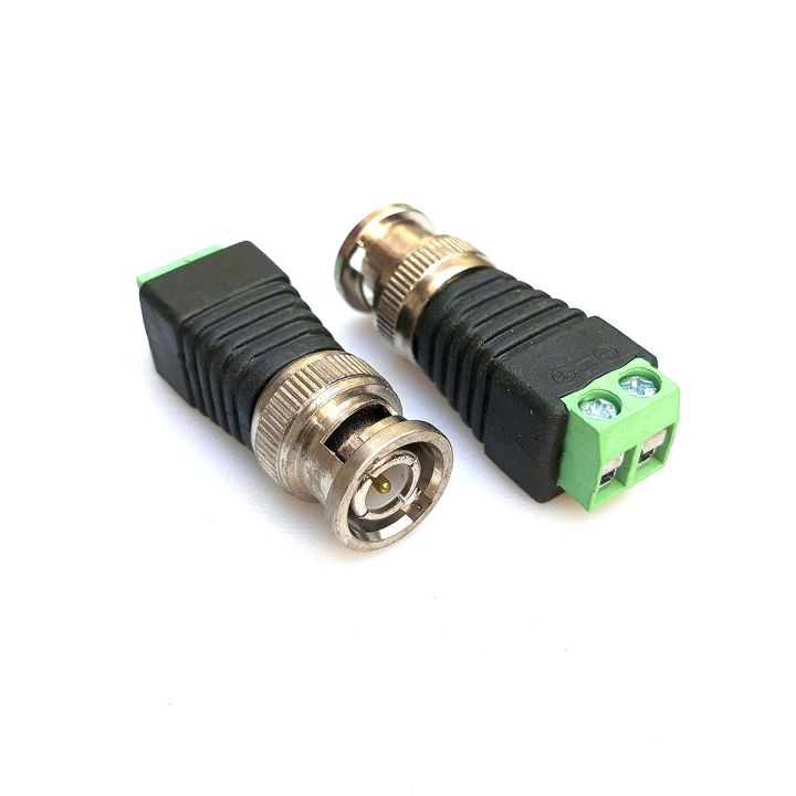 1-5PCS - Male BNC 2-PIN Connector For CCTV Camera SIG