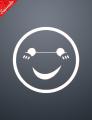 Smile - Fuel Cap Sticker. 