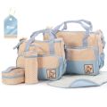 MiniMe 5Pcs/Set Baby Care Diaper Bag Multifunctional Diaper Bags Large Capacity Mother Maternity Backpack Infant Nappy Changing Bag. 