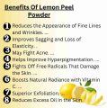 Lemon Peel Fine Powder -  Face Mask , or Drink (lemon powder , Rich in Vitamin C ,Brightens Skin ,Natural Exfoliant , Fights Acne. 