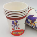 SONIC THEME PAPER CUPS ( PACK OF 10 PAPER CUPS ). 
