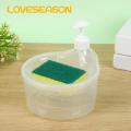 Kitchen Soap Dispenser Convenient Soap Dispenser with Sponge Holder No Dripping Large Capacity Home Supplies Soap Dispenser for Kitchen. 