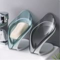 Smart soap holder very stylish and high quality leaf shape for bathroom and kitchen household essentials self adhesive soap dispenser bathroom accessories kitchen accessories leafy dish. 