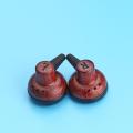 Diy 15.4mm solid wood earphone shell flat head earphone Earbuds case. 
