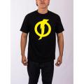 Static shock cotton printed t shirt for men-black. 
