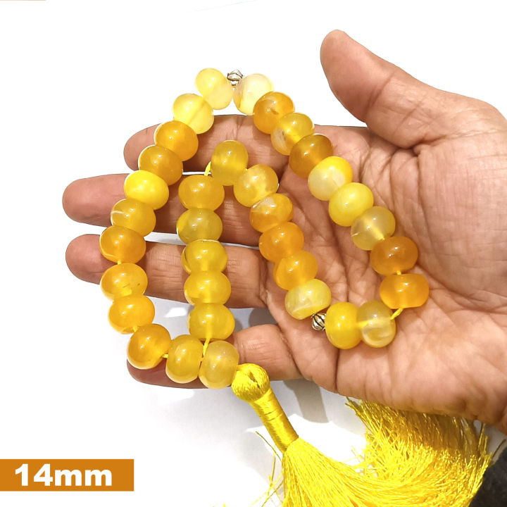 Yellow%20Color%20Aqeeq%20Stone%20Tasbeeh%2033%20Beads%20%20(Size%208MM%2010MM%2012MM%2014MM)%20-%20Fancy%20Men%20and%20women%20Choice%20Color%20Tasbih%20(Agates)%20muslim%20Agate%20zikr%20prayer%20Tasbeeh%20-%20handmade%20Rosary%2012mm%20tasbi%20counter%20Stress%20Relaxation%20-%20Image%203