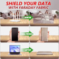 EMF Protective Cloth Fi Anti-Radiation Conductive Faraday Fabric RFID Shielding Geometric Style Block Wi Electromagnetic Copper/Nickel. 
