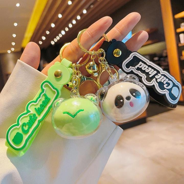 Acrylic+PVC Acrylic Keychain Novelty Cartoon Keychain  Keyring for Couple Gift Car Accessory Bag Decor Key Organizer Novelty Souvenir