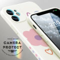 ZeroQiQi for Realme C17 Case Lovely Printing Petal Love Phone Cover Soft Anti Drop Full Cover Camera Protection Case. 