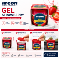 Areon Perfume Jel Strawberry – Long Lasting Car Air Freshener Gel | Sweet Strawberry Fragrance for Car, Home & Office. 