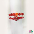 Red Bow & Yellow Silver Bracelets for Baby Girls Fashion Jewellery. 