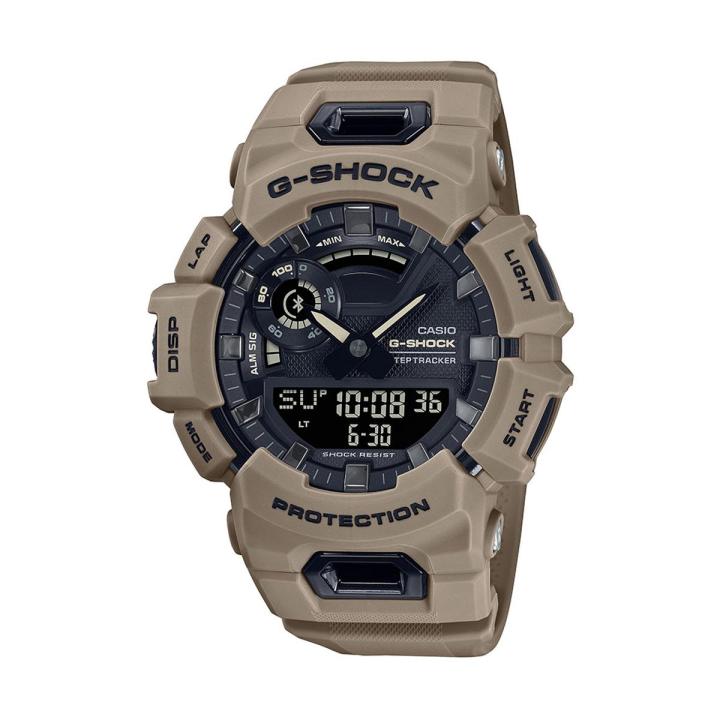 Casio G Shock Brown Analog-Digital Double LED Light Smartphone Link World Time Multi-Function Brown Resin Band Watch-GBA-900UU-5ADR