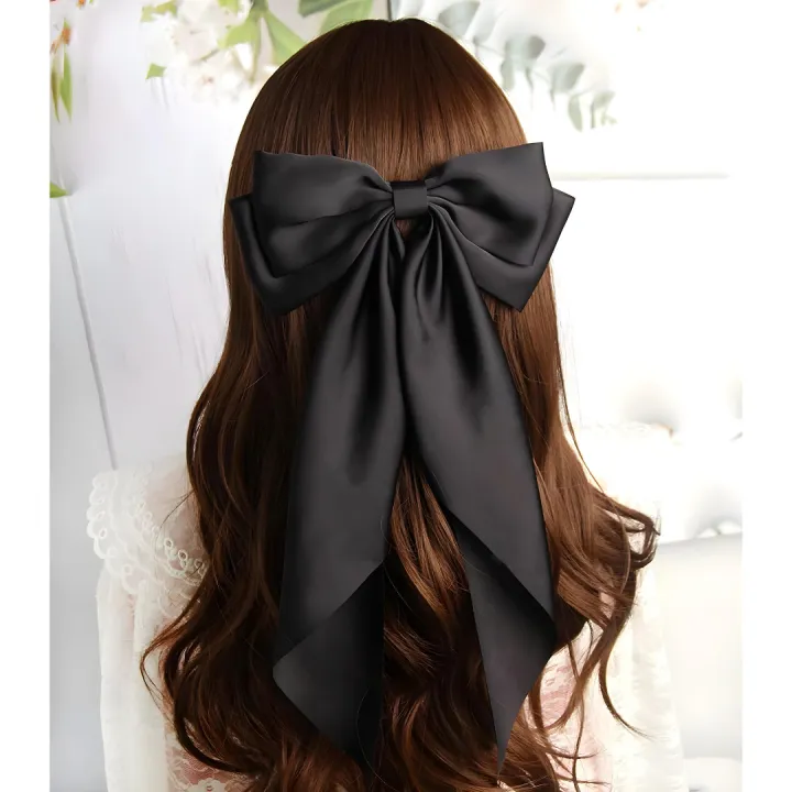 Big%20Bow%20Ribbon%20With%20Hair%20Clip-Handmade%20Bow%20with%20high%20quality%20hair%20clip-%20Satin%20Bow%20Ribbon%20-%20Image%205