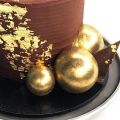 10pcs Gold/sliver Ball Cake Topper Birthday Cake Decoration Cake Decor Ornament INS Baking Tools. 