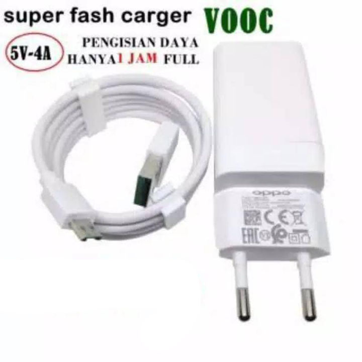 Original Oppo Vooc High Speed Mobile Charger for Oppo F9 F9 Pro F7 F5 F3 F3 Plus A71 A71K A83 A5 A3s A37F F1s / F3/Plus, F5/Youth, F7, A83, A37f, A37, A71, A57 and Other Oppo Devices-White