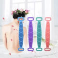 Silicone Body Scrubber Bath Belt For Men And Women Exfoliating Back Washer Shower Strap With Massage Nubs. 