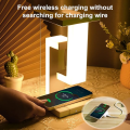 LED Floating Ambient Night Lights - With Wireless charging Desk - Anti gravity Lamp. 