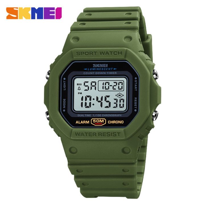 SKMEI Men's Sports Watch Waterproof Digital Watch Countdown Alarm Clock Fashion Men's Watch 1628