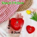 Korean Cute Heart Shaped Mini Makeup Mirror Compact Pocket Mirror Portable Double-Sided Folding Cosmetic Mirror Women Gifts. 