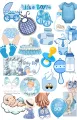 Pack Of 27 Sticker Baby Boy Sticker New Baby Born  sticker Baby Boy sticker pack  Aesthetic Sticker Its A Boy Sticker - Sticker for Laptop & Mobile 2 Inch x 3 Inch each Sticker Size Boys sticker Upcoming Baby  Sticker  Baby Boy Gift  Sticker. 