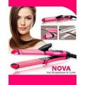 Nova 2 in 1 - Electric Nano Ceramic Coated Hair Curler and Straightener. 
