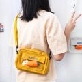 Female Canvas Bag Wild Messenger Bag Student Out Bag Cute Girl Shoulder Bag.. 