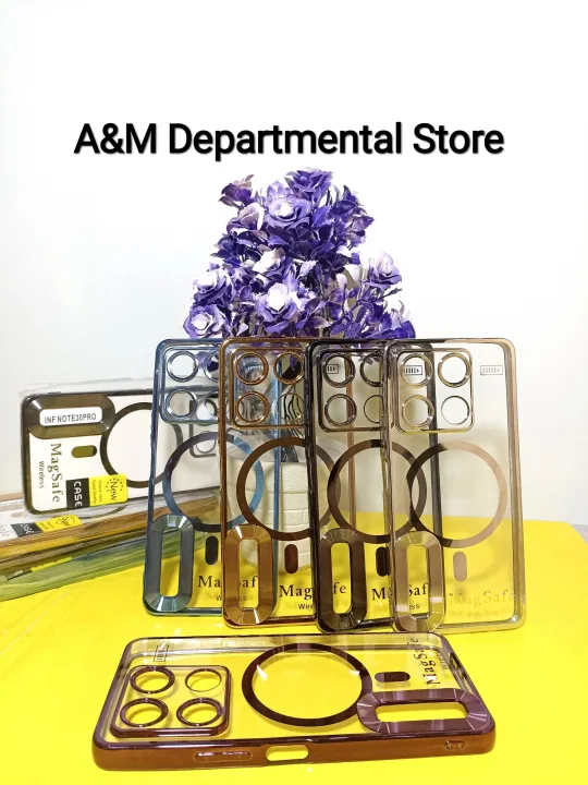 Infinix%20Note%2030%20Pro%20Back%20Cover/Case%20Camera%20Protection%20MagSafe%20Style%20Transparent%20Body%20with%20Color%20Scheme%20Border%20-%20Image%202