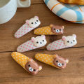 2PCS Kawaii Rilakkuma Bangs Side Clip Cartoon Cute Bear Wave Point BB Hair Clip Sweet Versatile Hairpin Hair Decoration Birthday Gift Eshylala. 